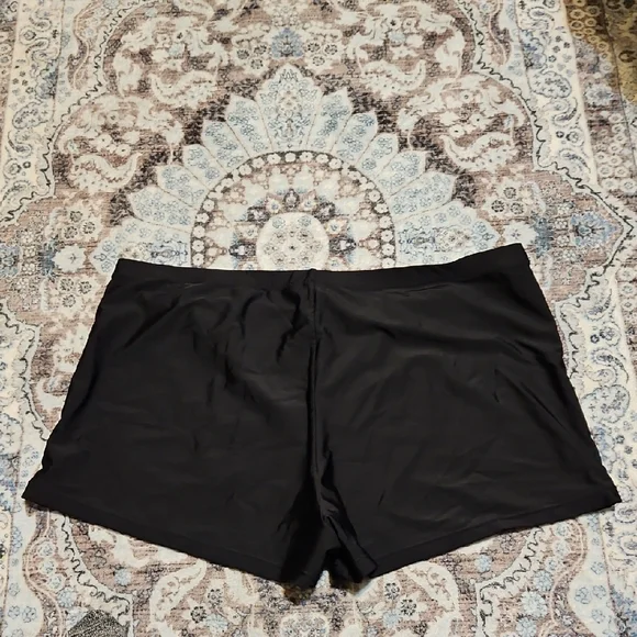Black Women's Swim Shorts - Picture 3 of 4